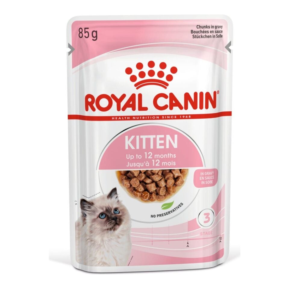 Royal Canin Kitten Yavru Kedi Yaş Maması 85 g ambalajı