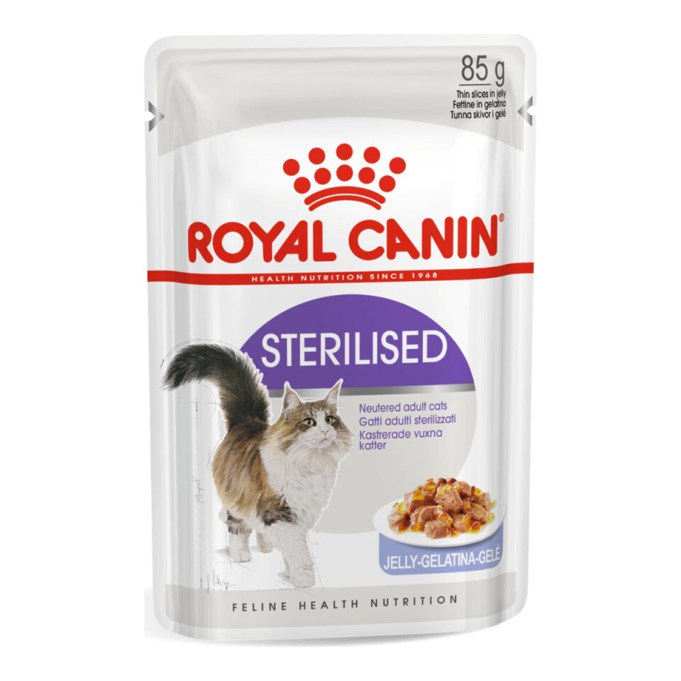 Royal Canin Sterilised Kısırlaştırılmış Kedi Yaş Maması 85 g Jöle İçinde ambalajı