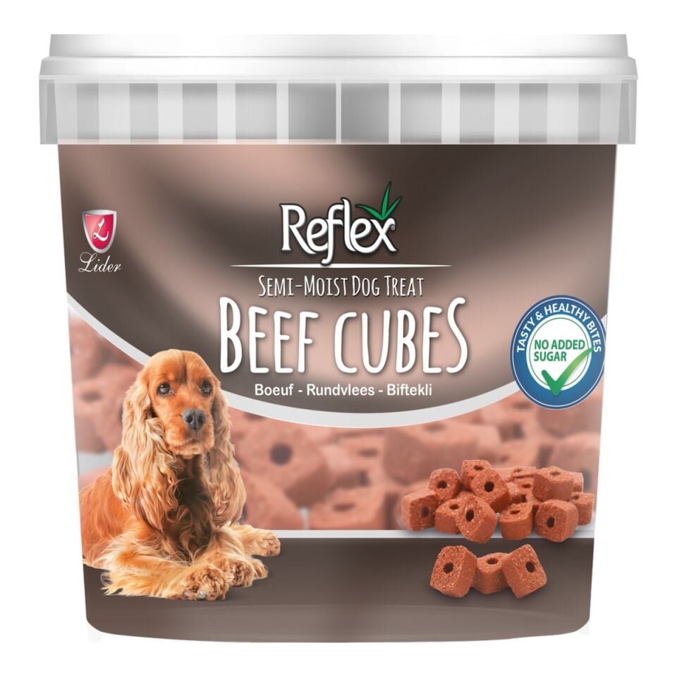 Reflex Semi-Moist Biftekli Küpler Köpek Ödül Maması 80 g ambalajı