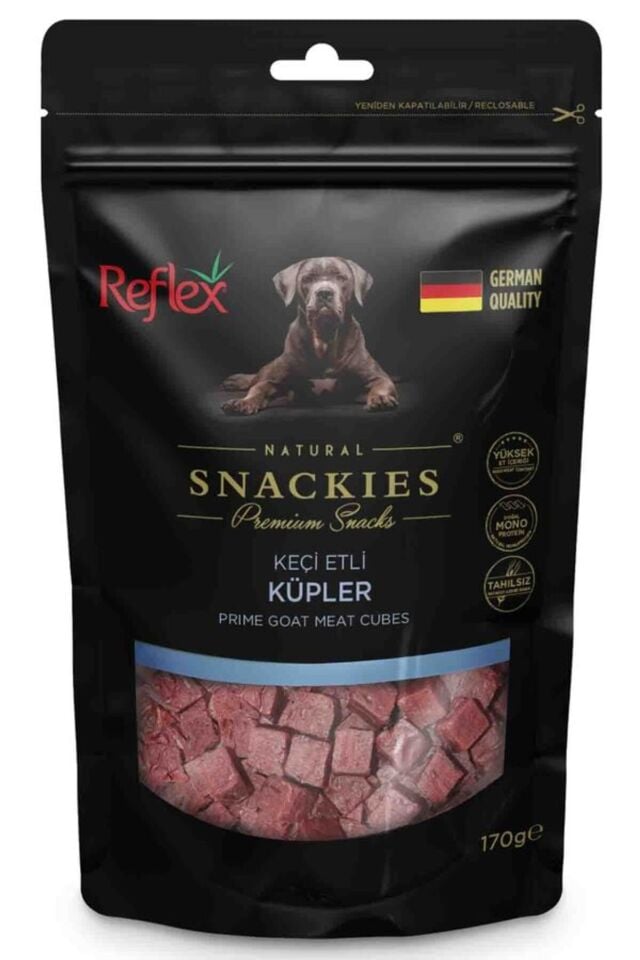 Reflex Snackies Keçi Etli Küpler Tahılsız Köpek Ödül Maması 170 g