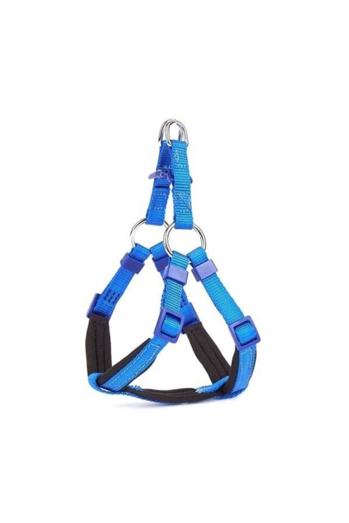 Doggie Ronin Dokuma Köpek Göğüs Tasması Mavi - 2XS 30-35 cm