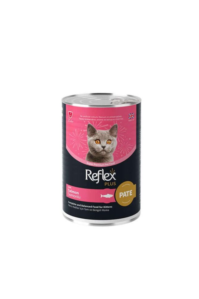 Reflex Plus Pate İçinde Et Parçacıklı Somonlu Yavru Kedi Konservesi 400 g