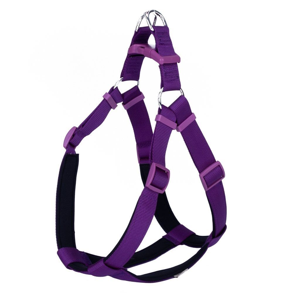 Doggie Ronin Dokuma Köpek Göğüs Tasması Mor - 3XL 75-85 cm