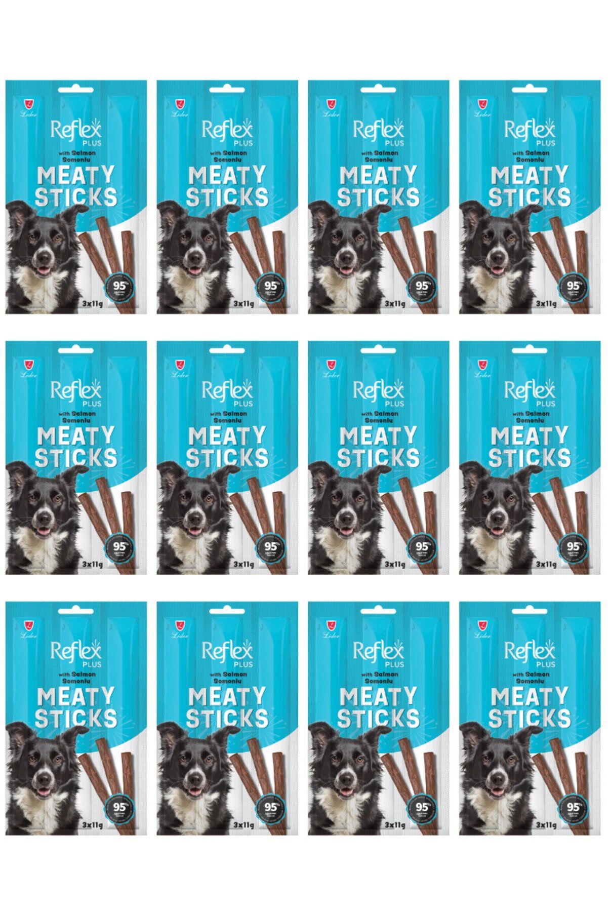 Reflex Plus Meaty Sticks Tahılsız Köpek Ödül Çubuğu 3x11 g Somonlu