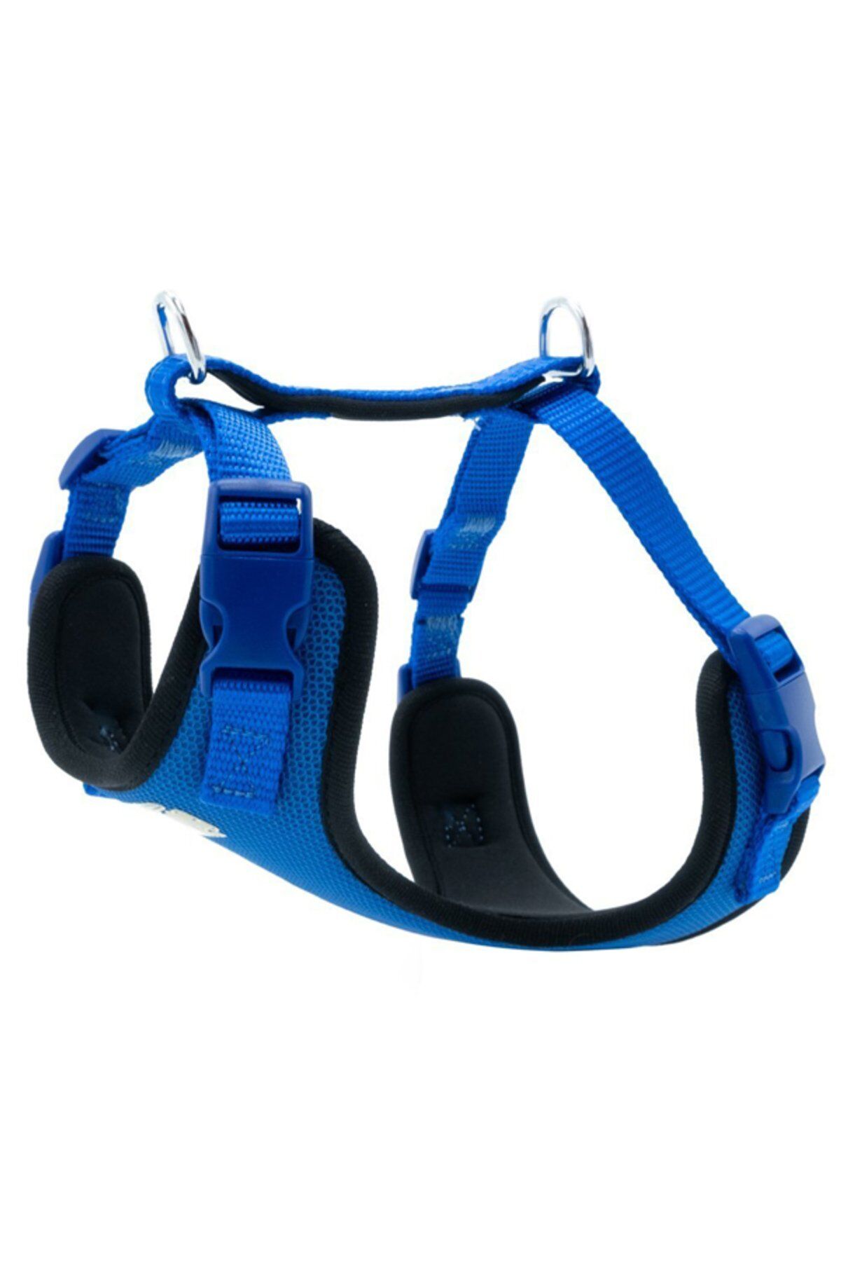 Doggie Yumuşak Dolgulu Köpek Göğüs Tasması Mavi - S 40-50 cm