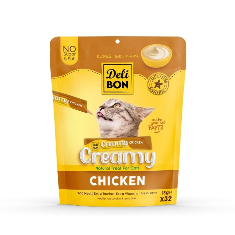 Delibon Krema Kedi Ödül Maması 15 g 32 Adet