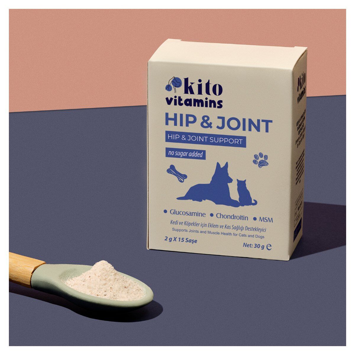 Kito Vitamins Hip & Joint Eklem ve Kas Destekleyici 2 g x 15 Saşe ürün görseli