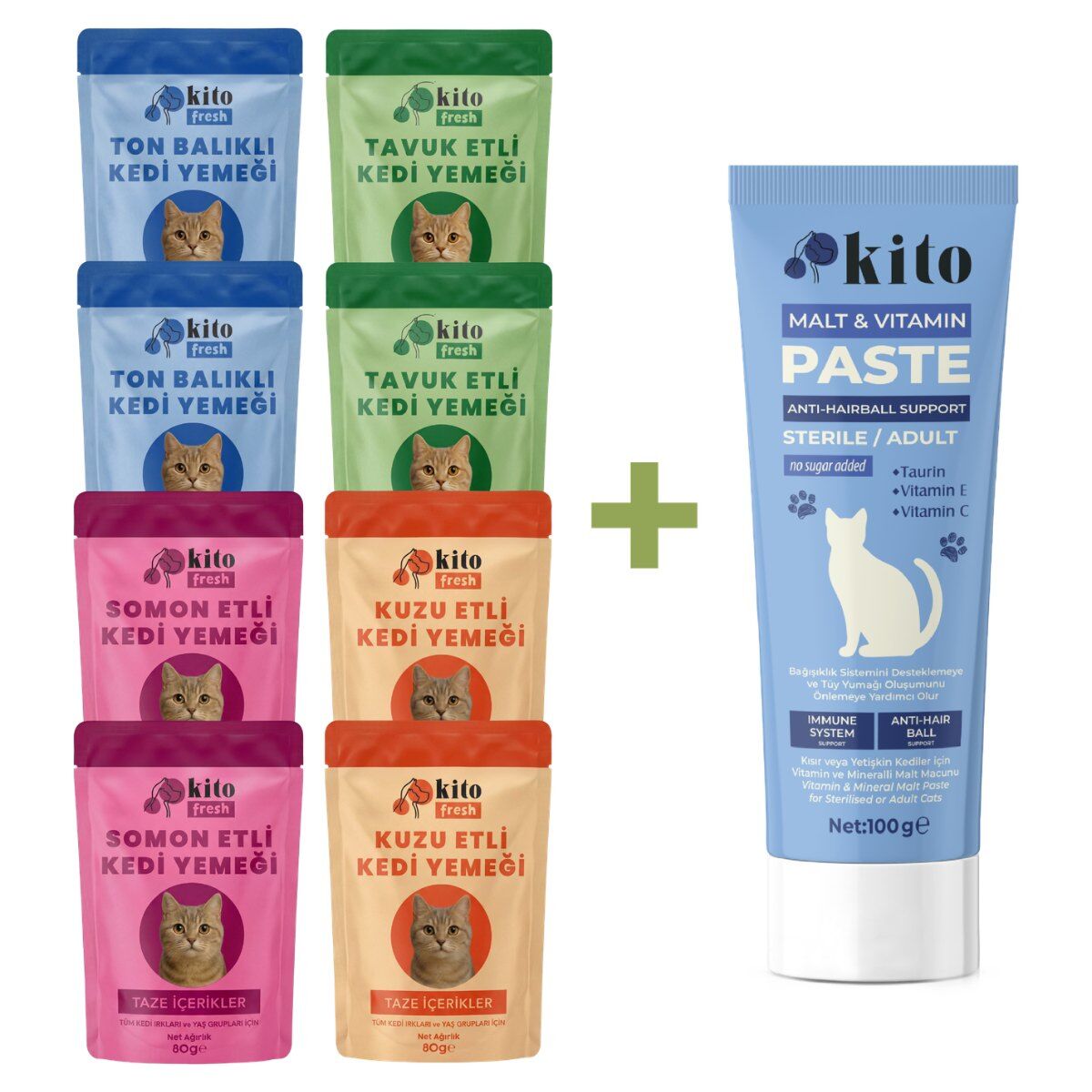 Kito Malt Kısır ve Yetişkin Kedi Malt Macunu 100 g ürün görseli