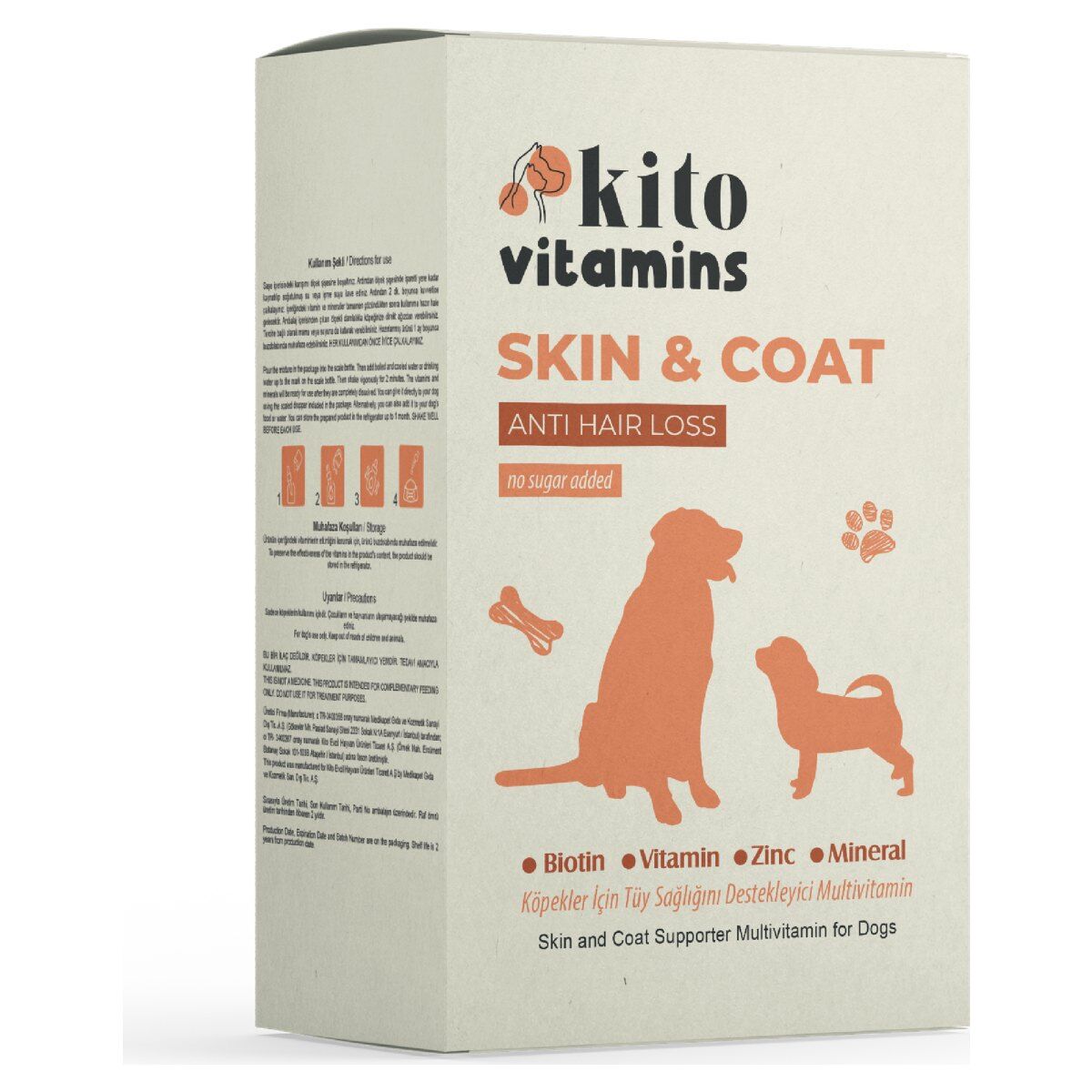Kito Vitamins Skin & Coat Köpek Tüy Sağlığı Destekleyici 50 ml ürün görseli