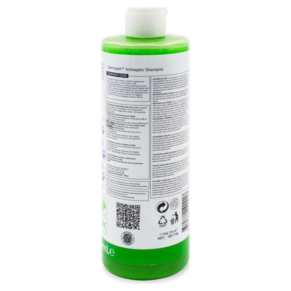Purele Dermatolojik Kedi ve Köpek Şampuanı 450 ml ürün detay görseli 2