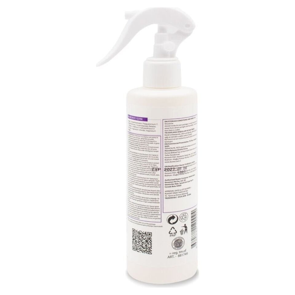 Purele Kedi ve Köpek Kuru Yıkama Spreyi 250 ml ürün detay görseli 2