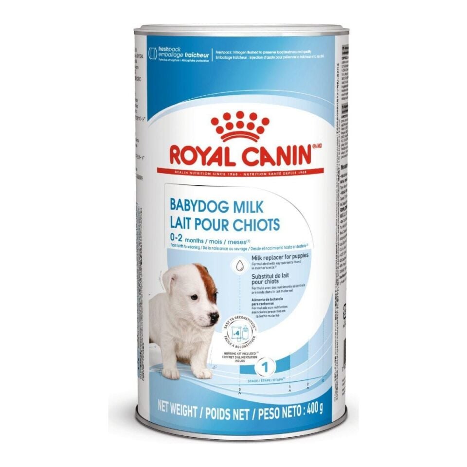 Royal Canin Babydog Milk Yavru Köpek Süt Tozu 400 g ambalajı
