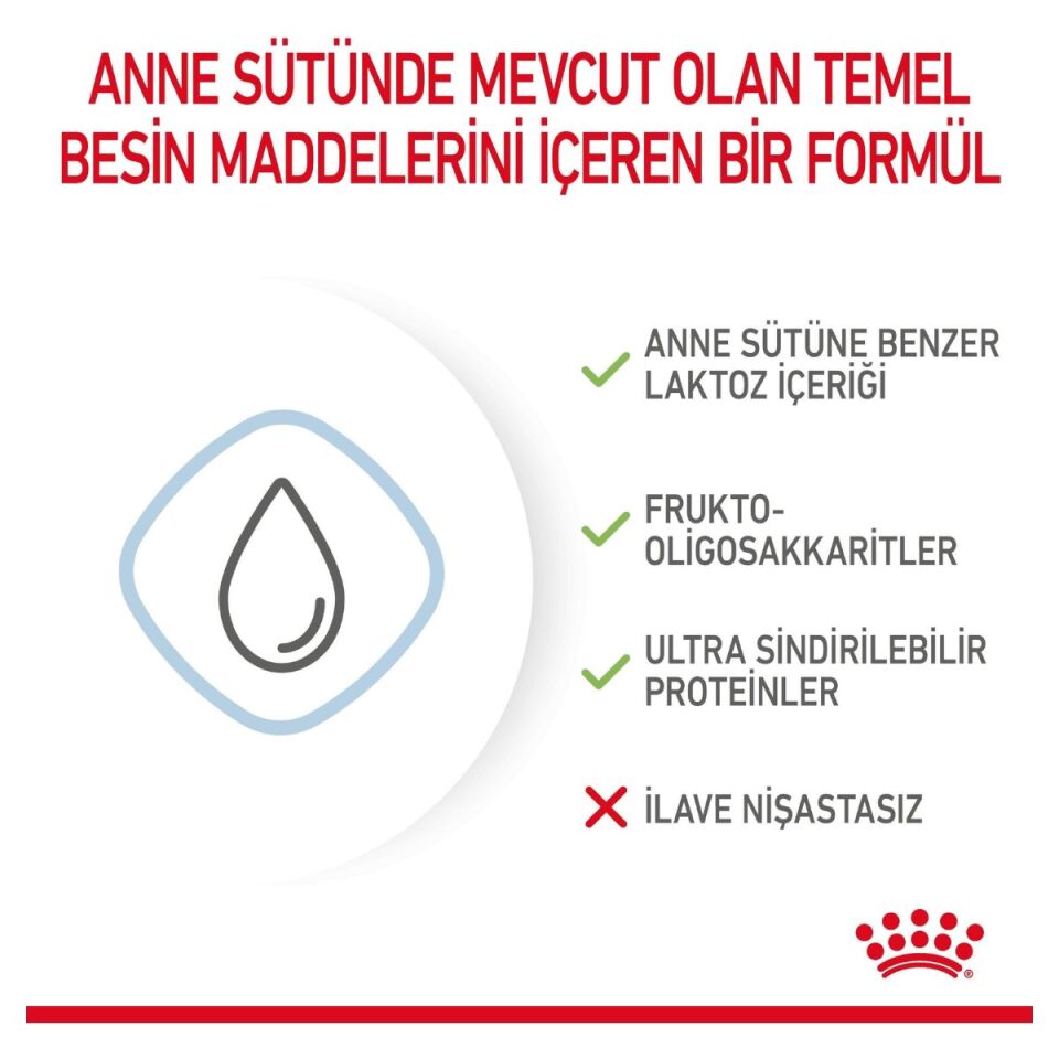 Royal Canin Babydog Milk Yavru Köpek Süt Tozu 400 g analitik bileşenleri