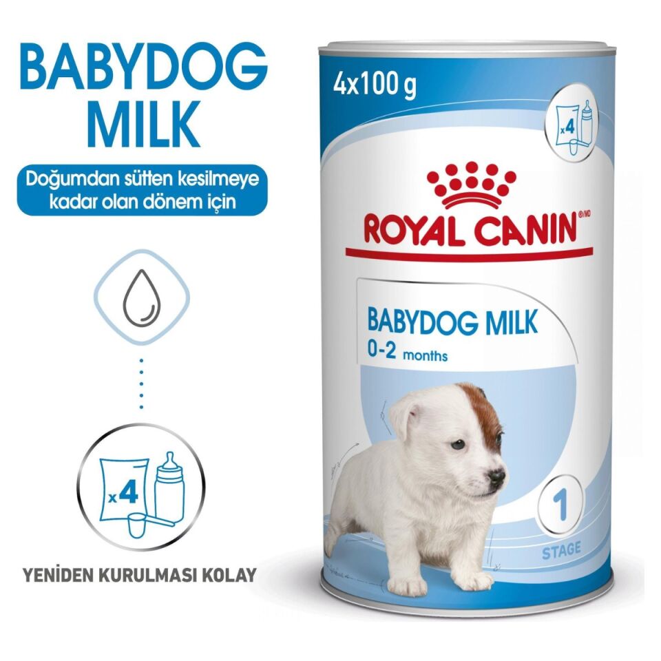 Royal Canin Babydog Milk Yavru Köpek Süt Tozu 400 g öne çıkan özellikleri