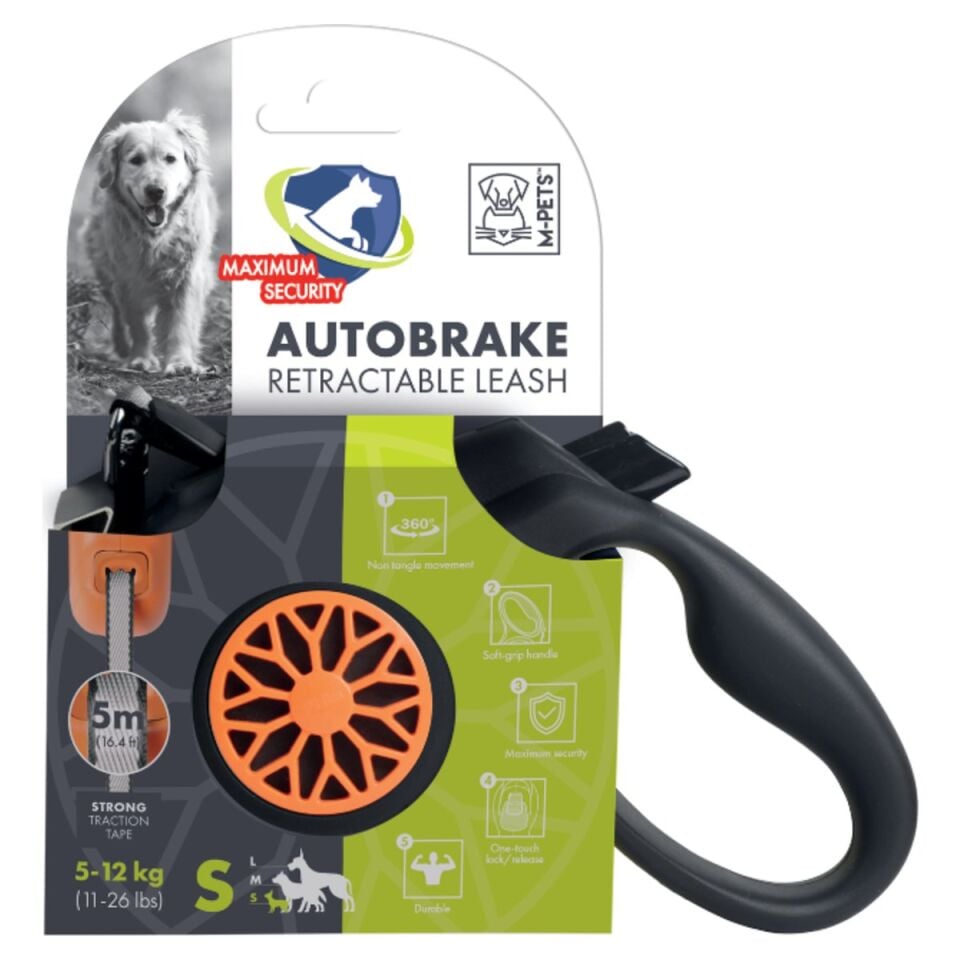 M-Pets Autobrake Otomatik Köpek Gezdirme Kayışı 5 m ürün detay görseli 5
